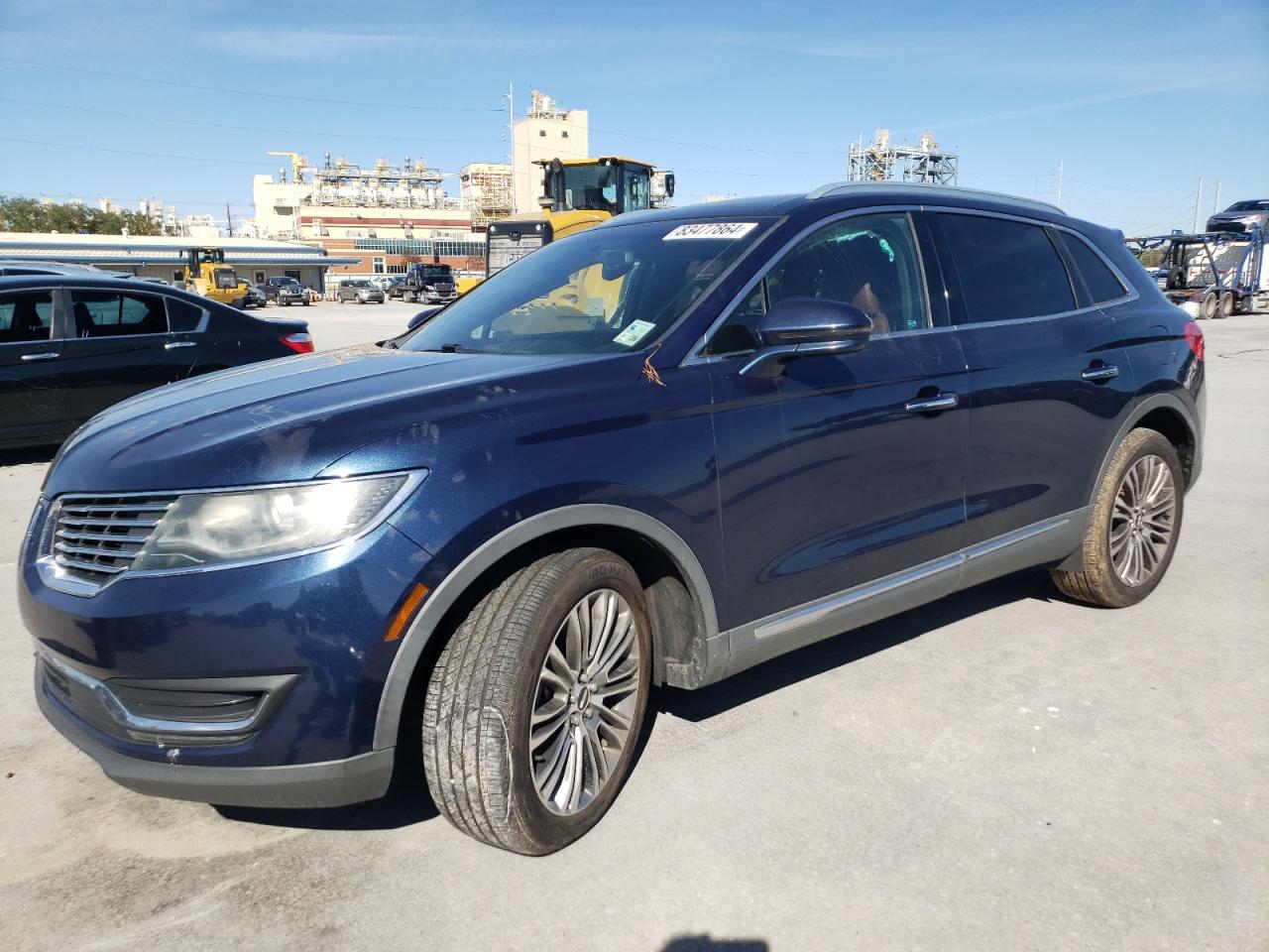 VIN 2LMPJ6LRXHBL12717 2017 LINCOLN MKX no.1