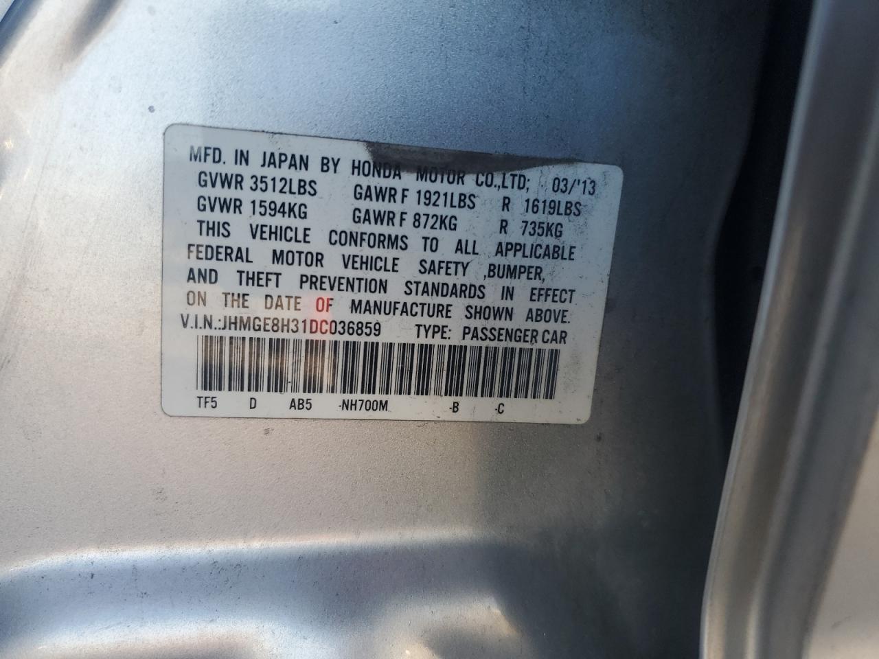 2013 Honda Fit - Image 13