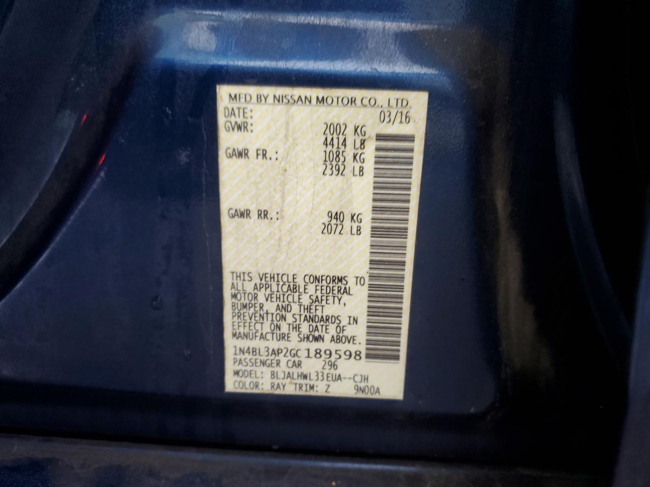 2016 Nissan Altima - Image 12