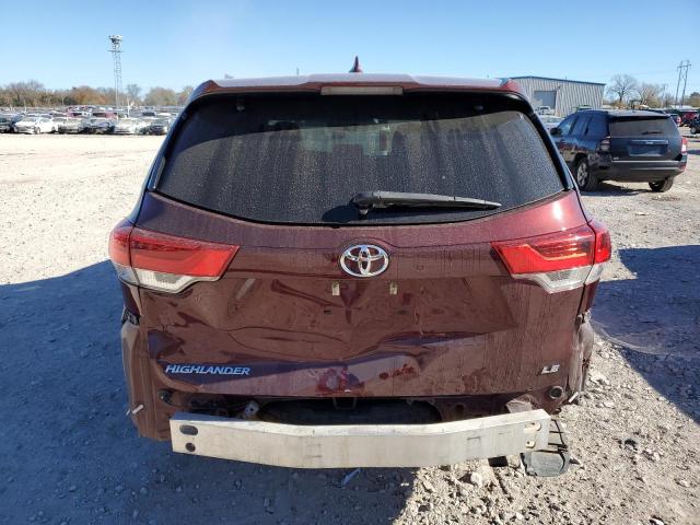  TOYOTA HIGHLANDER 2017 Бургунди