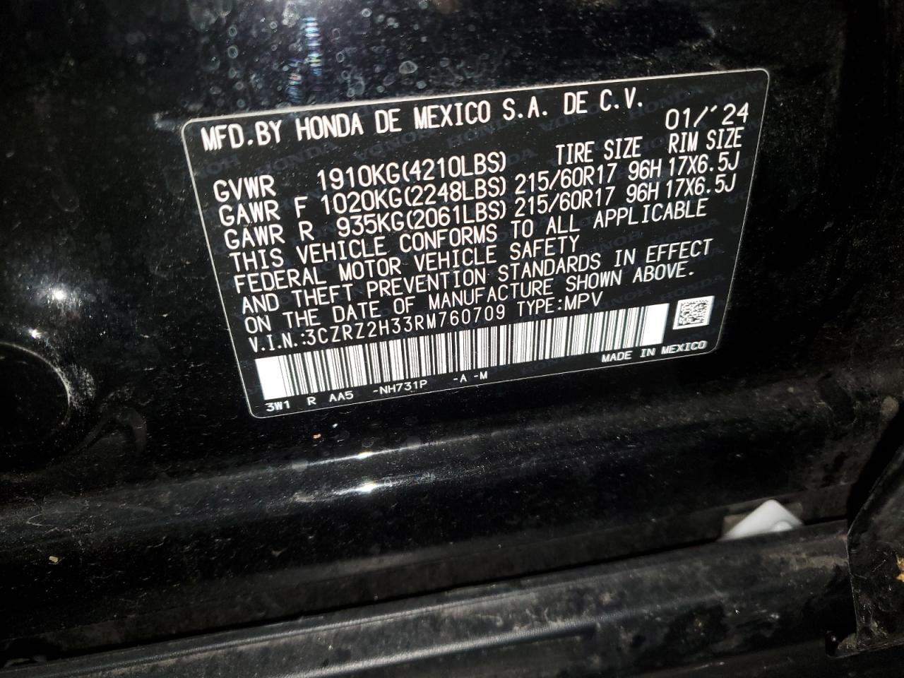 2024 Honda HR-V - Image 13