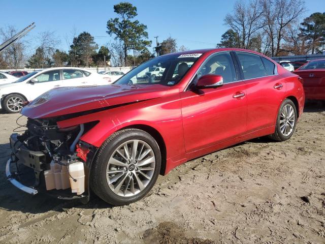 2022 Infiniti Q50 Luxe за продажба в Hampton, VA - Front End