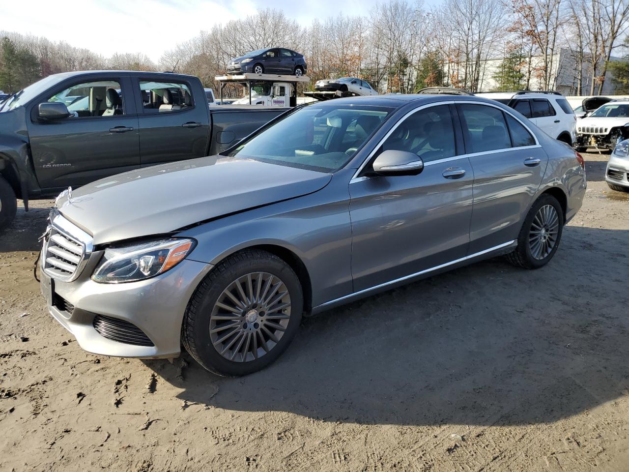 VIN 55SWF4KB0FU012513 2015 MERCEDES-BENZ C-CLASS no.1