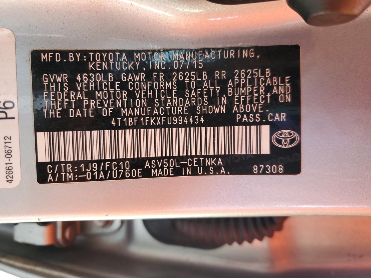 2015 Toyota Camry - Image 12