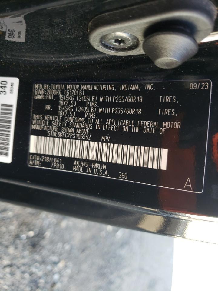 VIN 5TDESKFC7PS106952 2023 TOYOTA SIENNA no.13