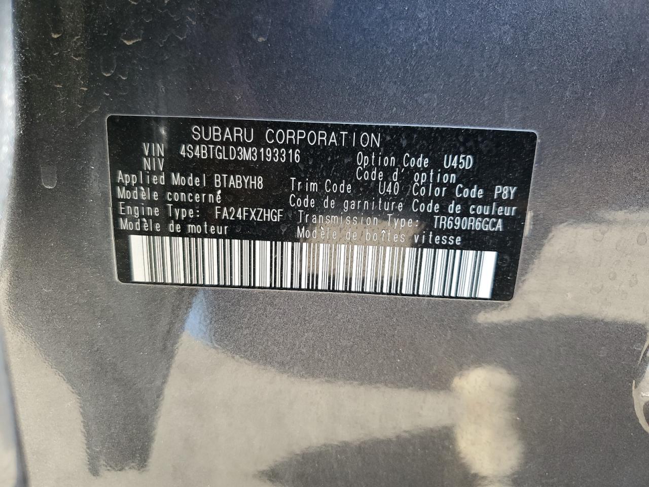 2021 Subaru Outback - Image 14