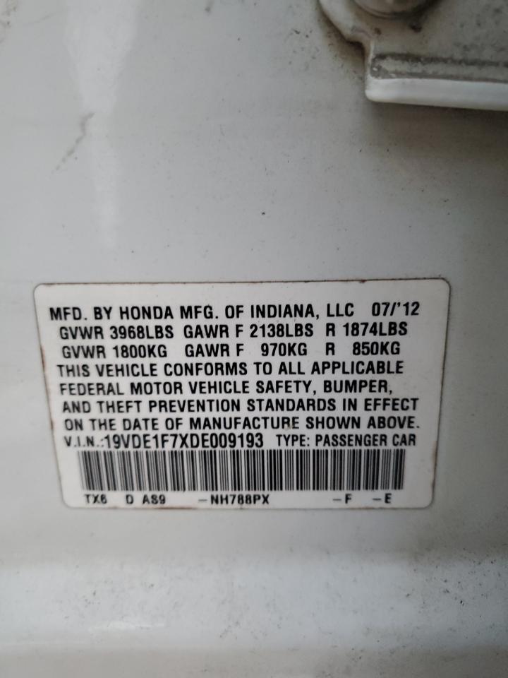 2013 Acura Ilx 20 Tech VIN: 19VDE1F7XDE009193 Lot: 85291715