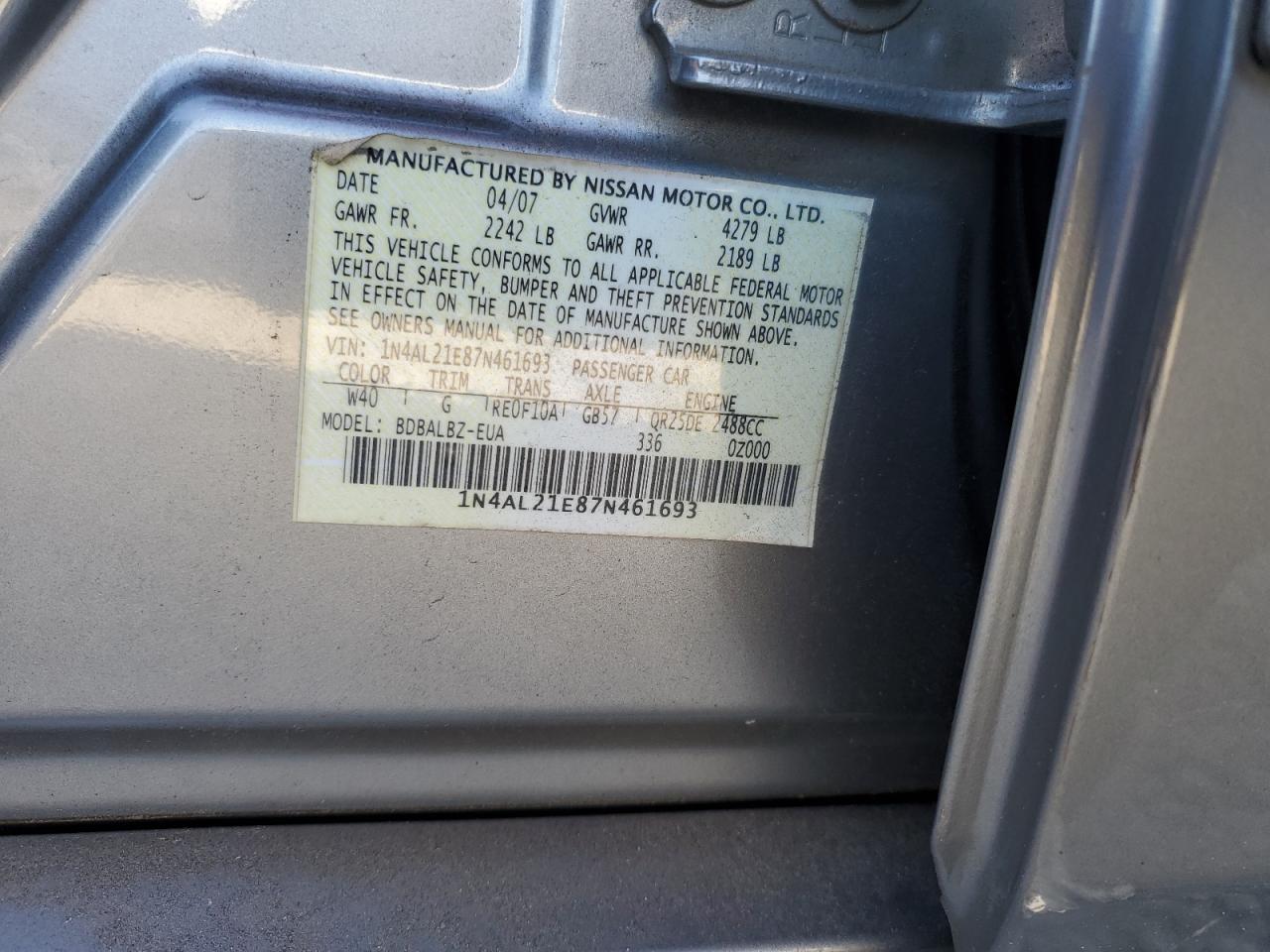 2007 Nissan Altima - Image 12