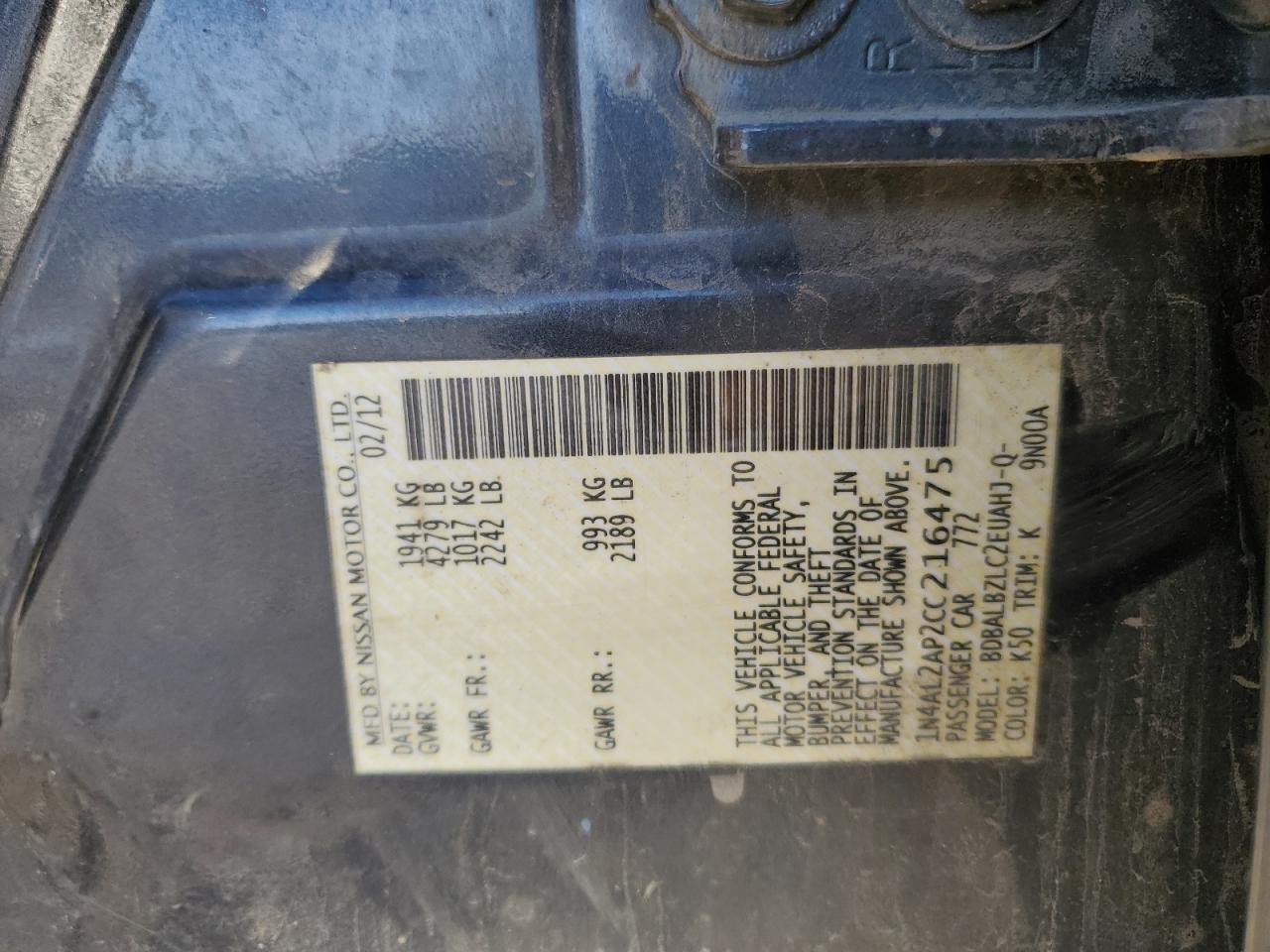 2012 Nissan Altima - Image 15