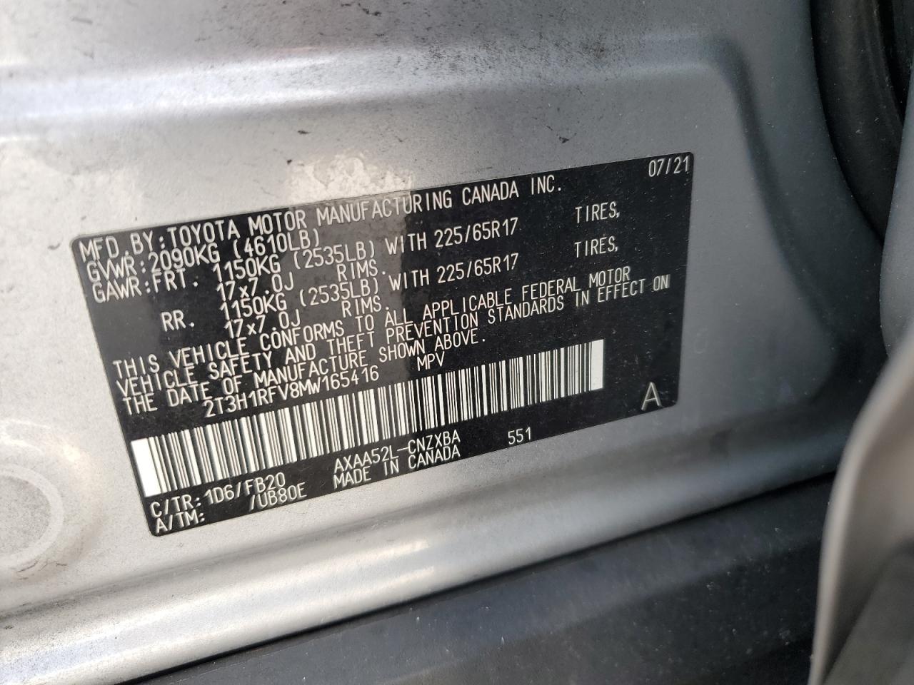 2021 Toyota RAV 4 - Image 13
