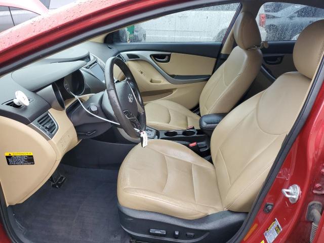  HYUNDAI ELANTRA 2013 Red