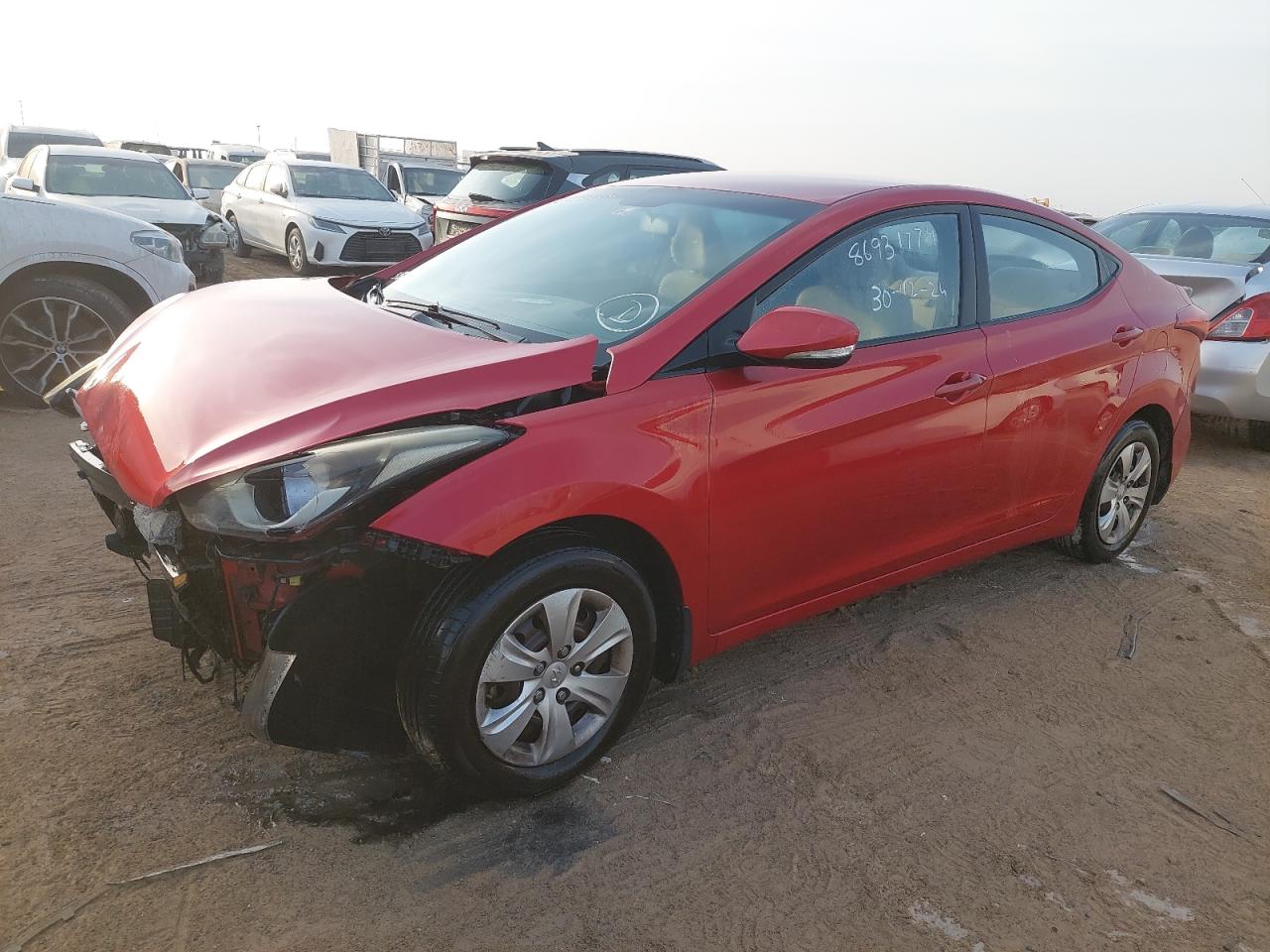 KMHDG41E6FU312769 - 2015 Hyundai Elantra - #86931774