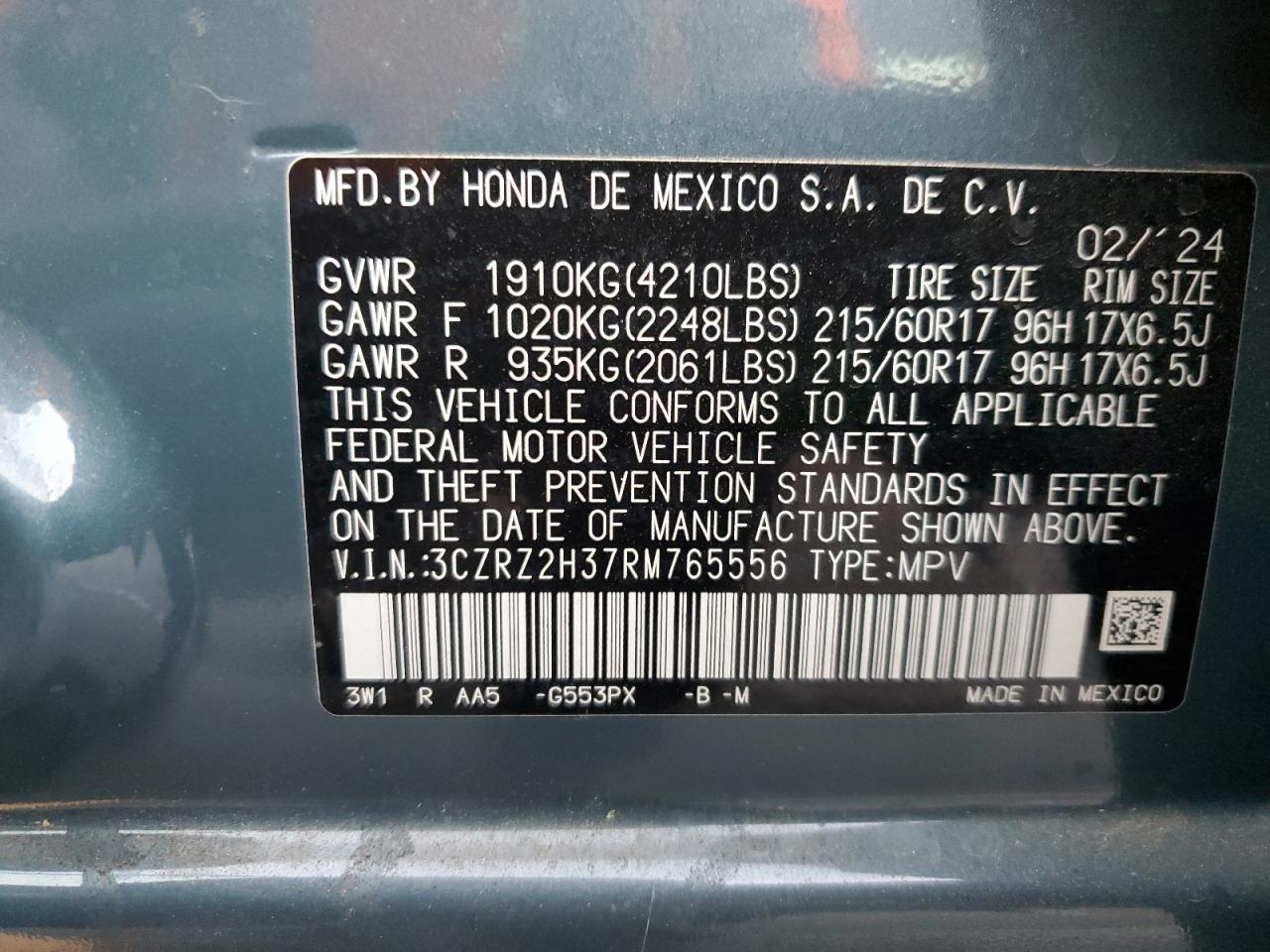 2024 Honda HR-V - Image 13