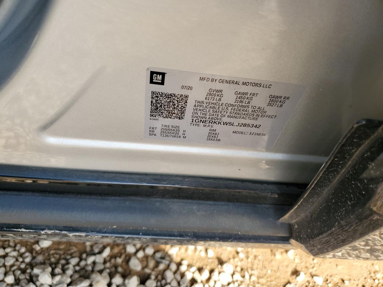 2020 Chevrolet Traverse Premier VIN: 1GNERKKW5LJ285342 Lot: 84005154