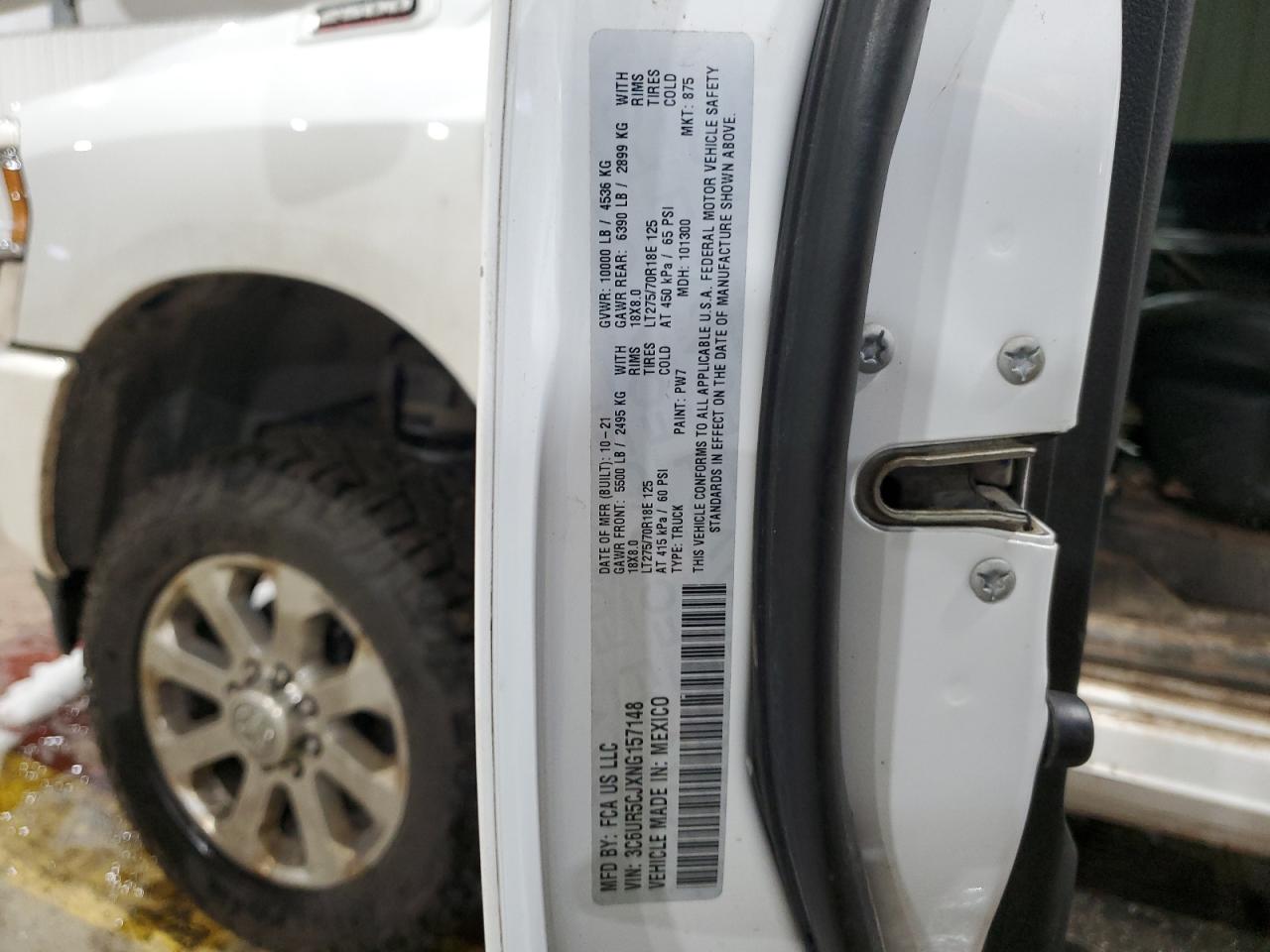 2022 Ram 2500 Tradesman VIN: 3C6UR5CJXNG157148 Lot: 84262734