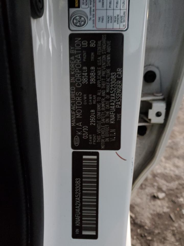 2010 Kia Forte Ex VIN: KNAFU4A2XA5233083 Lot: 86530744