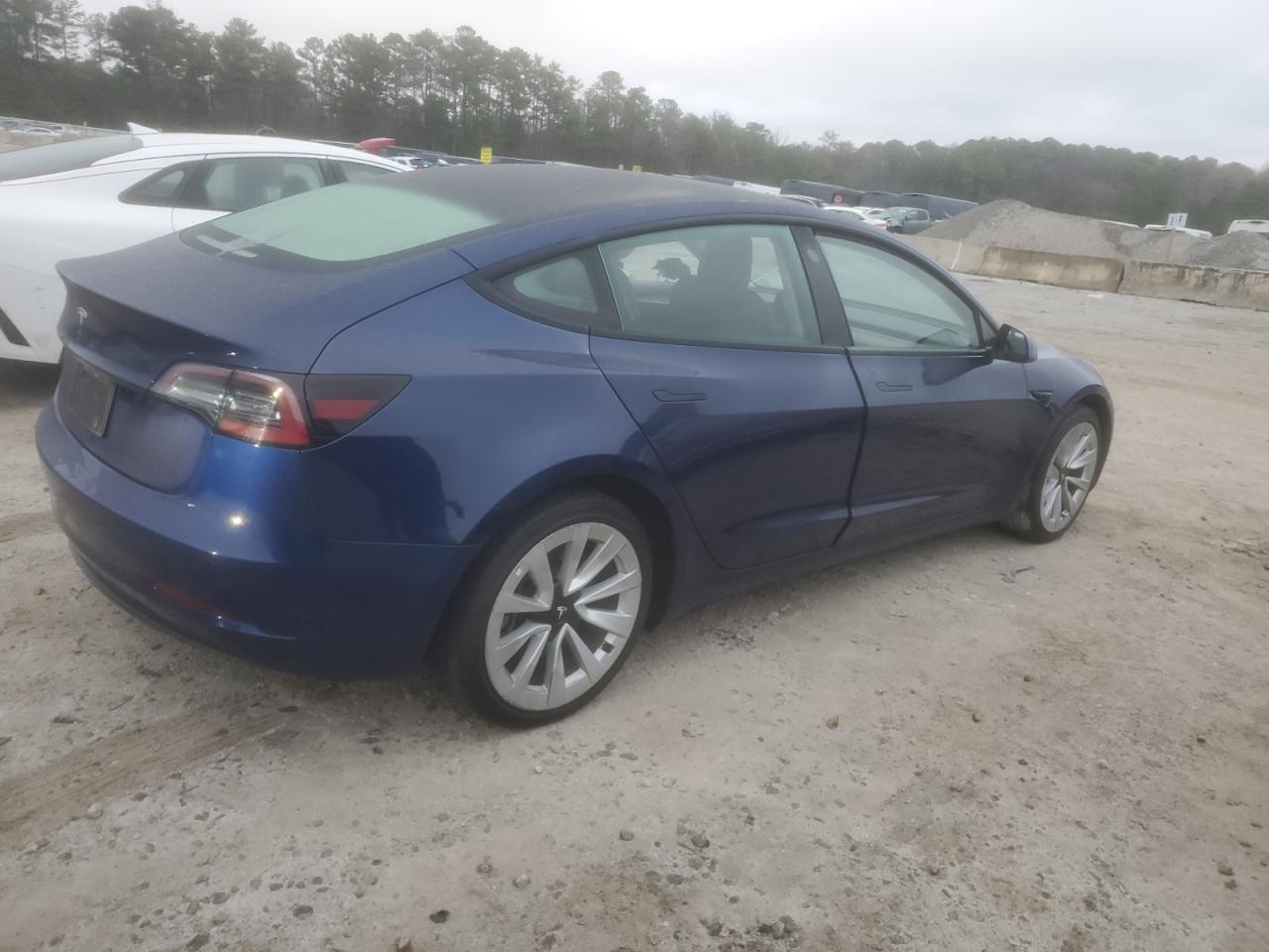 VIN 5YJ3E1EA9NF370443 2022 TESLA MODEL 3 no.3