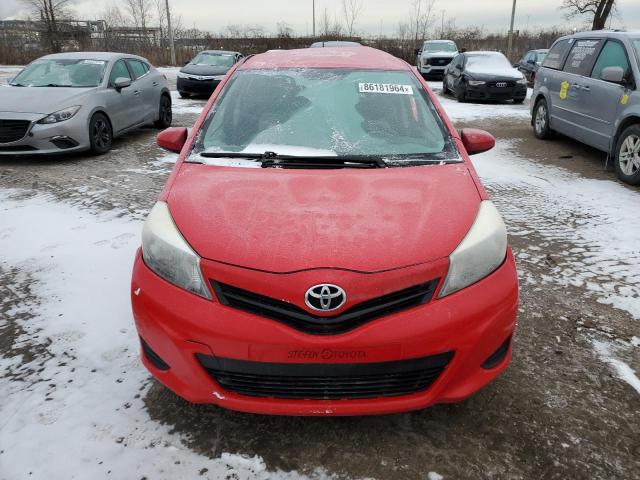  TOYOTA YARIS 2012 Czerwony