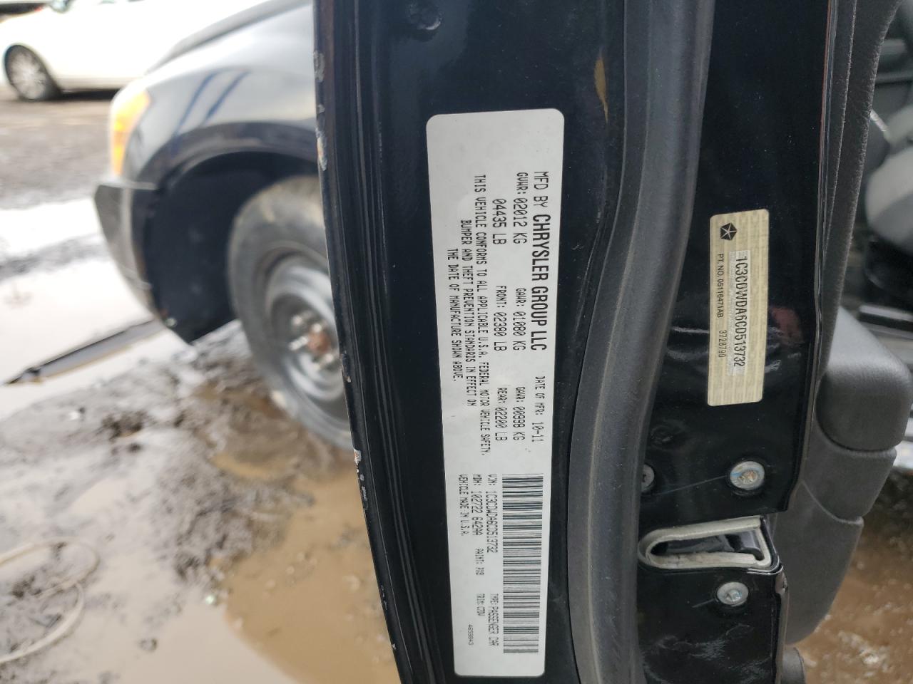 2012 Dodge Caliber Sxt VIN: 1C3CDWDA6CD513732 Lot: 86888354