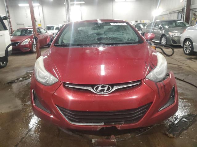  HYUNDAI ELANTRA 2014 Czerwony