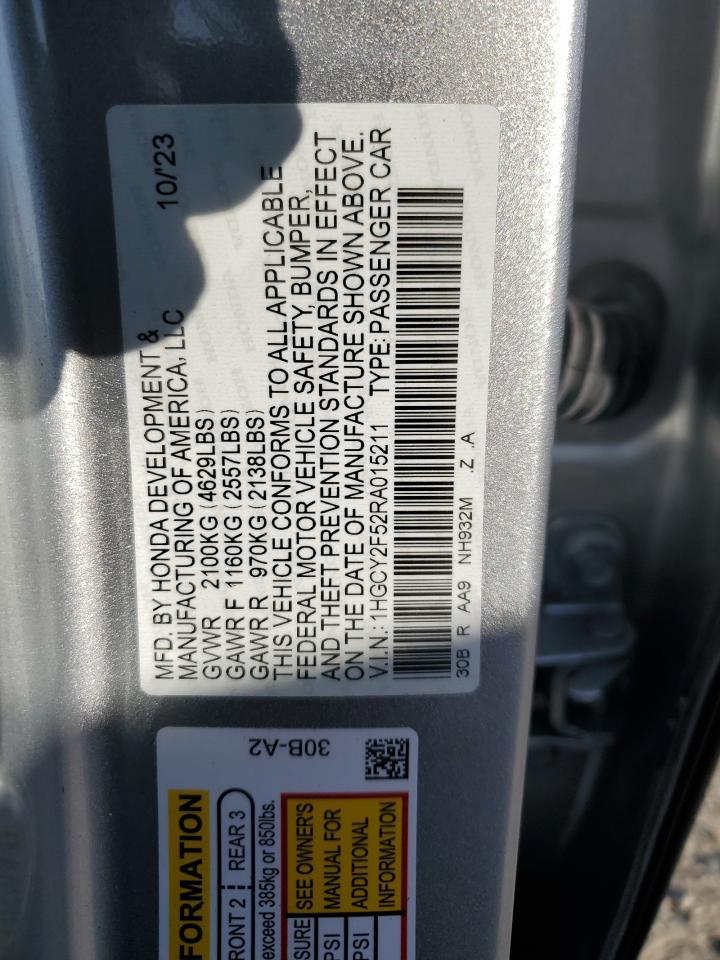 VIN 1HGCY2F52RA015211 2024 HONDA ACCORD no.13