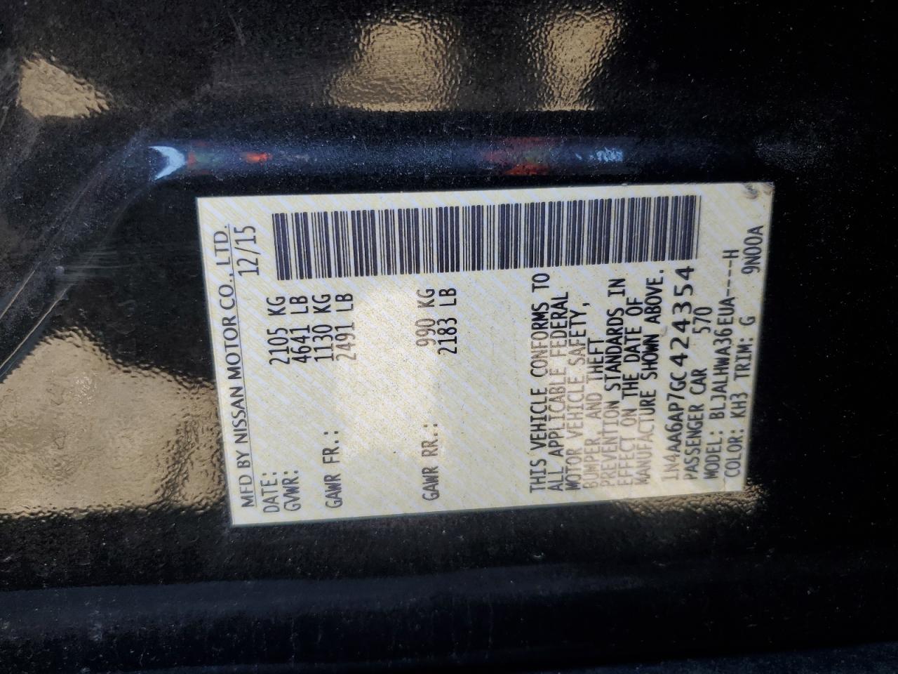 2016 Nissan Maxima - Image 12