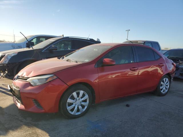  TOYOTA COROLLA 2016 Czerwony