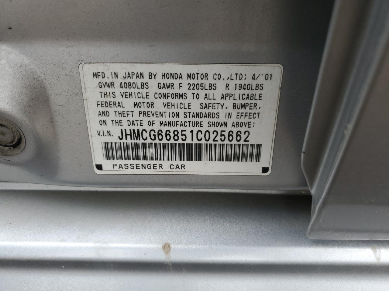 2001 Honda Accord - Image 12