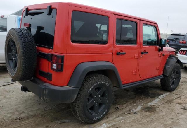 Parquets JEEP WRANGLER 2016 Czerwony