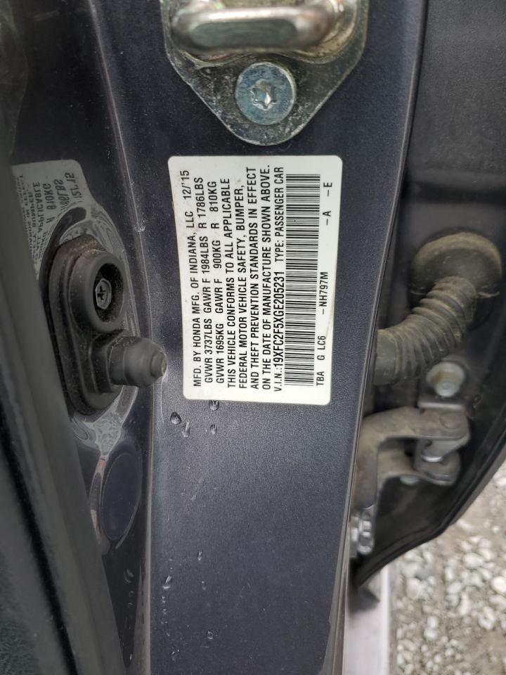 19XFC2F5XGE205231 2016 HONDA CIVIC - Image 12