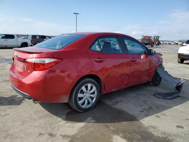  TOYOTA COROLLA 2015 Czerwony