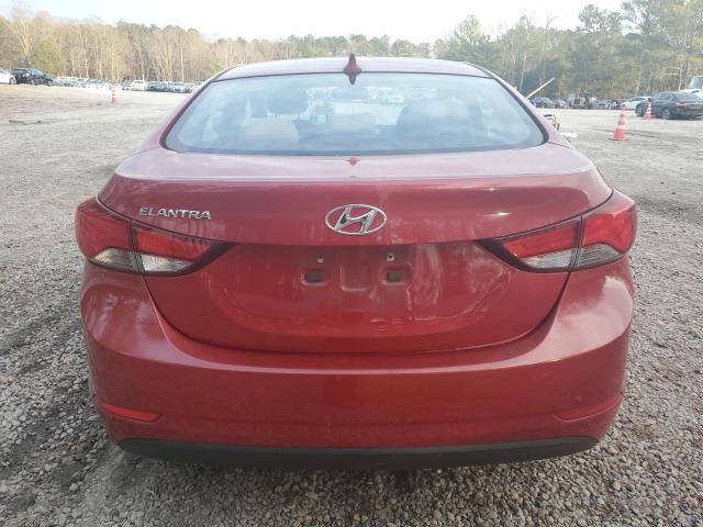  HYUNDAI ELANTRA 2016 Red