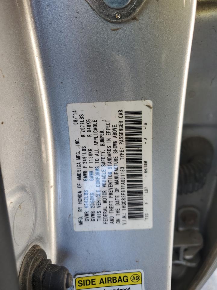 VIN 1HGCR3F87FA001183 2015 HONDA ACCORD no.12