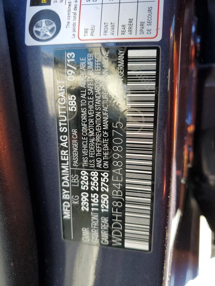 2014 Mercedes-Benz E 350 4Matic VIN: WDDHF8JB4EA898075 Lot: 83497904