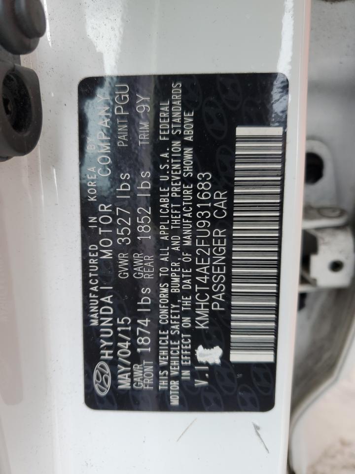 2015 Hyundai Accent Gls VIN: KMHCT4AE2FU931683 Lot: 82934514