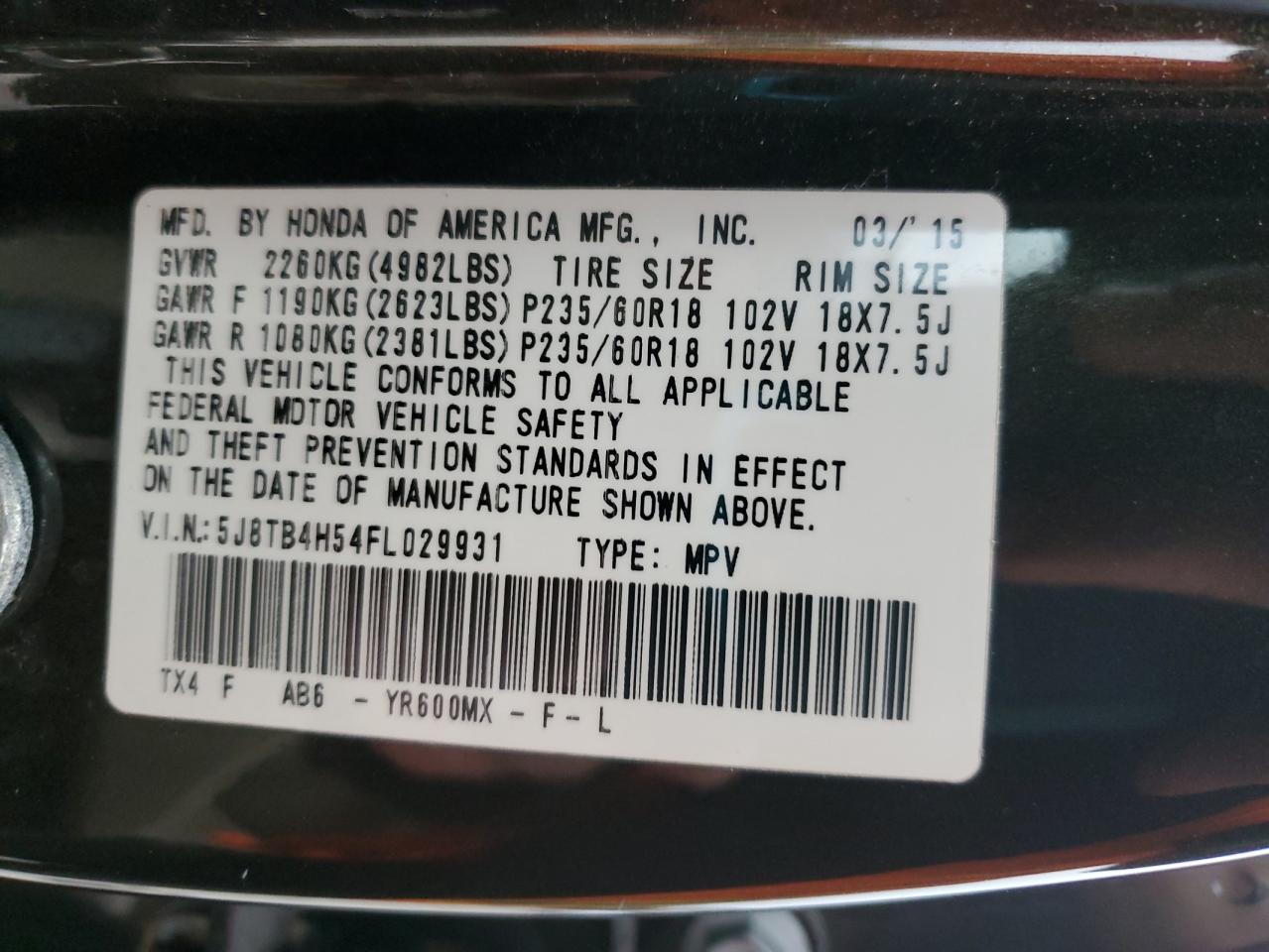 2015 Acura RDX - Image 13