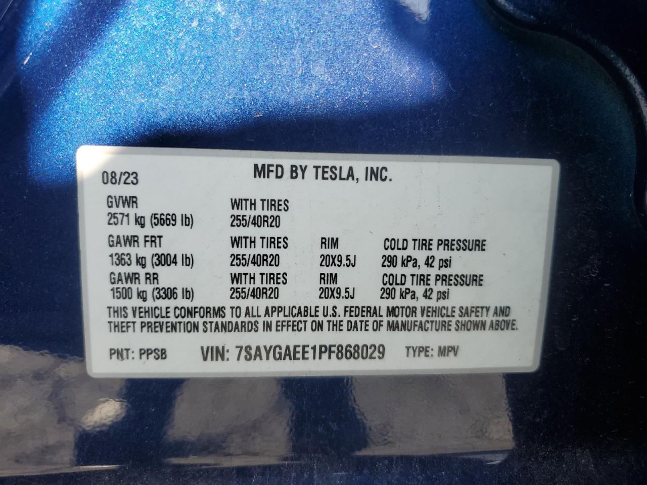 7SAYGAEE1PF868029 2023 TESLA MODEL Y - Image 16