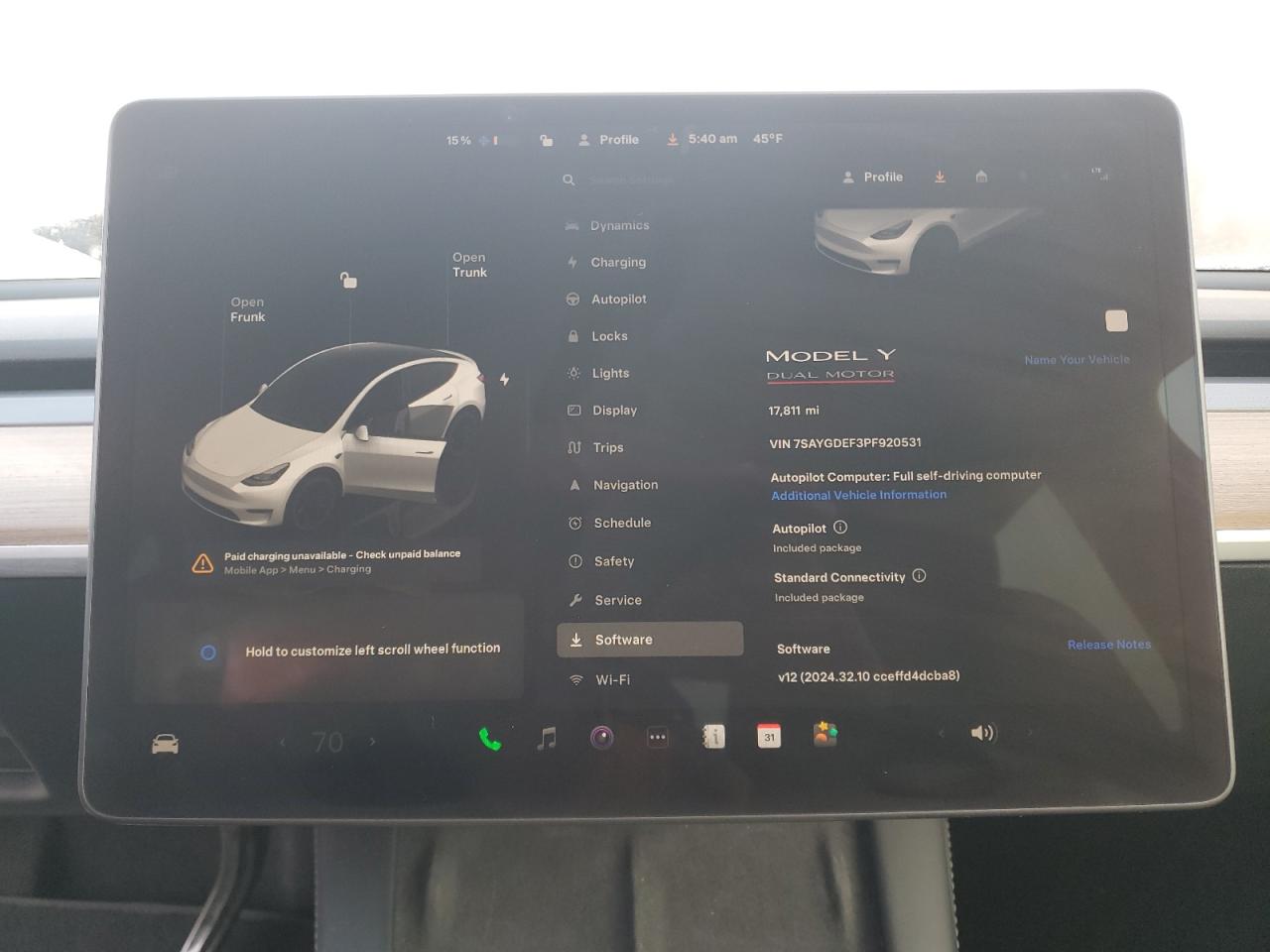 VIN 7SAYGDEF3PF920531 2023 TESLA MODEL Y no.9