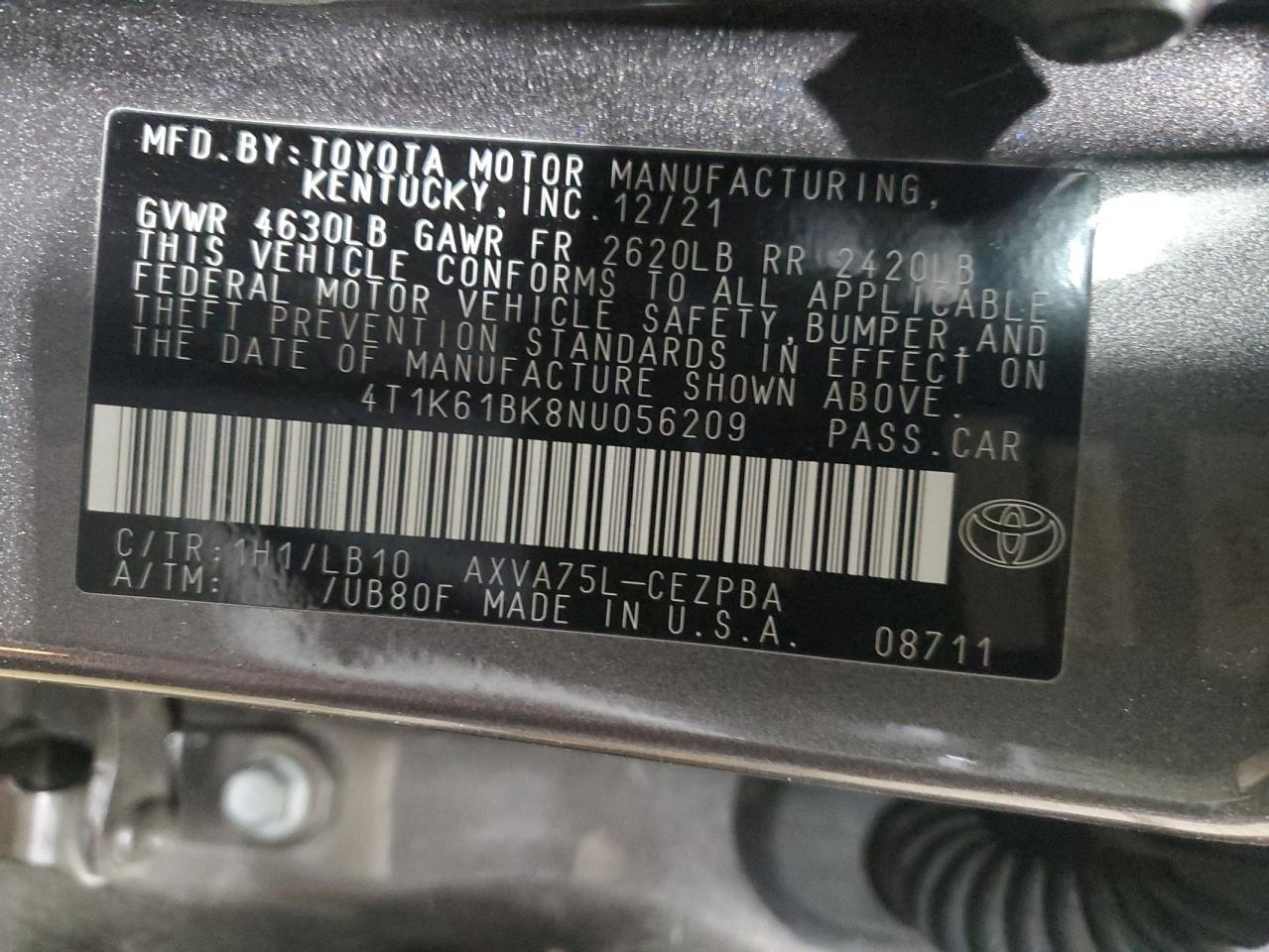 2022 Toyota Camry - Image 13