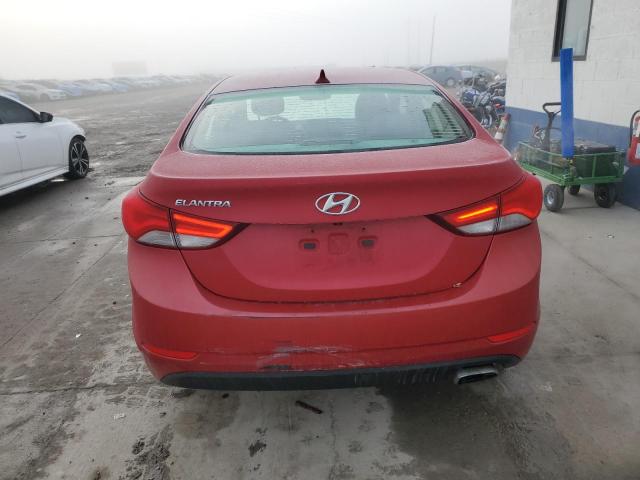  HYUNDAI ELANTRA 2014 Червоний