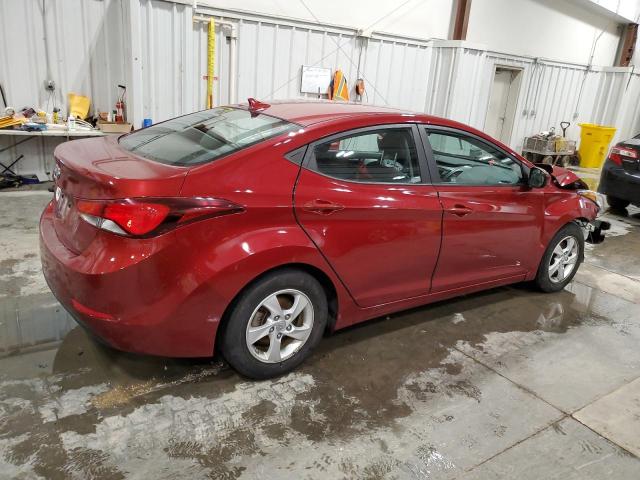  HYUNDAI ELANTRA 2014 Red