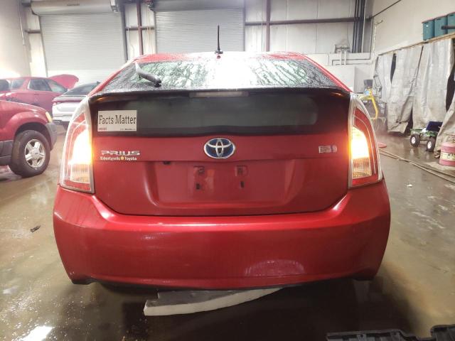  TOYOTA PRIUS 2012 Red