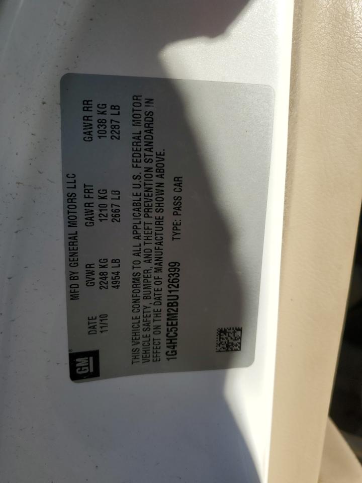 2011 Buick Lucerne Cxl VIN: 1G4HC5EM2BU126399 Lot: 83953244