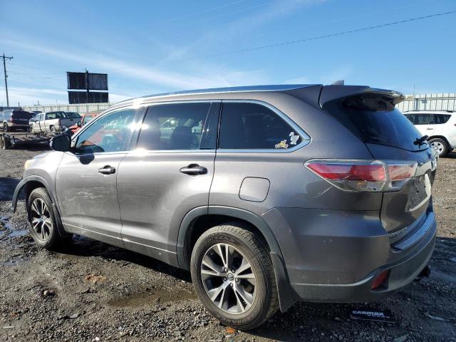  TOYOTA HIGHLANDER 2016 Szary