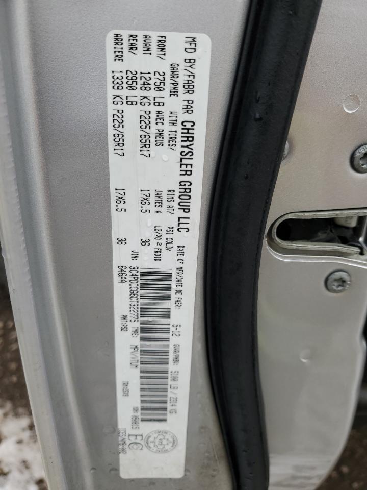 2012 Dodge Journey Sxt VIN: 3C4PDCCG6CT322775 Lot: 83541414