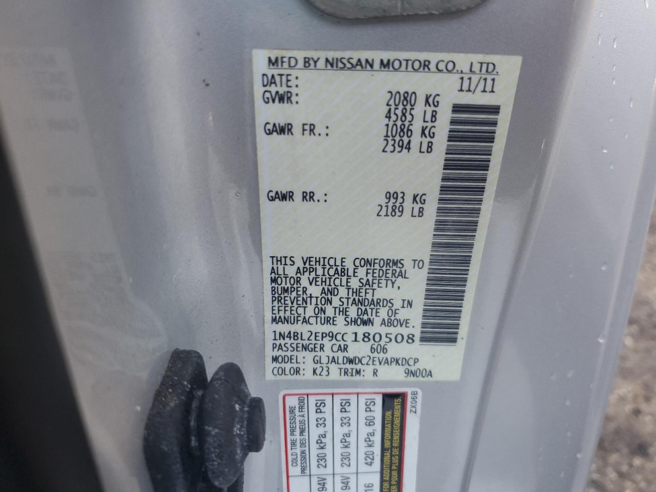 2012 Nissan Altima - Image 12