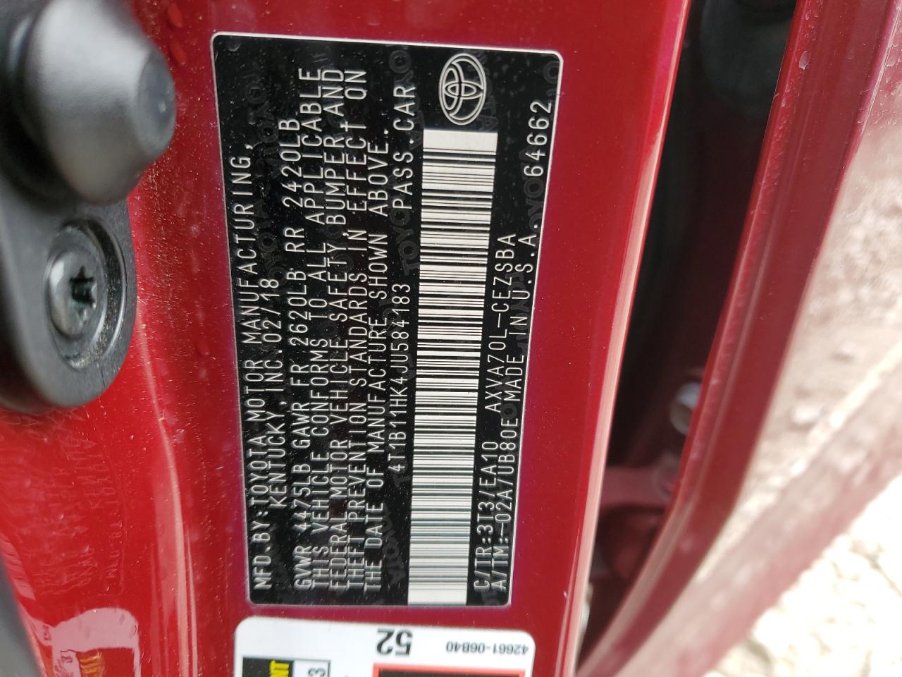 2018 Toyota Camry - Image 12