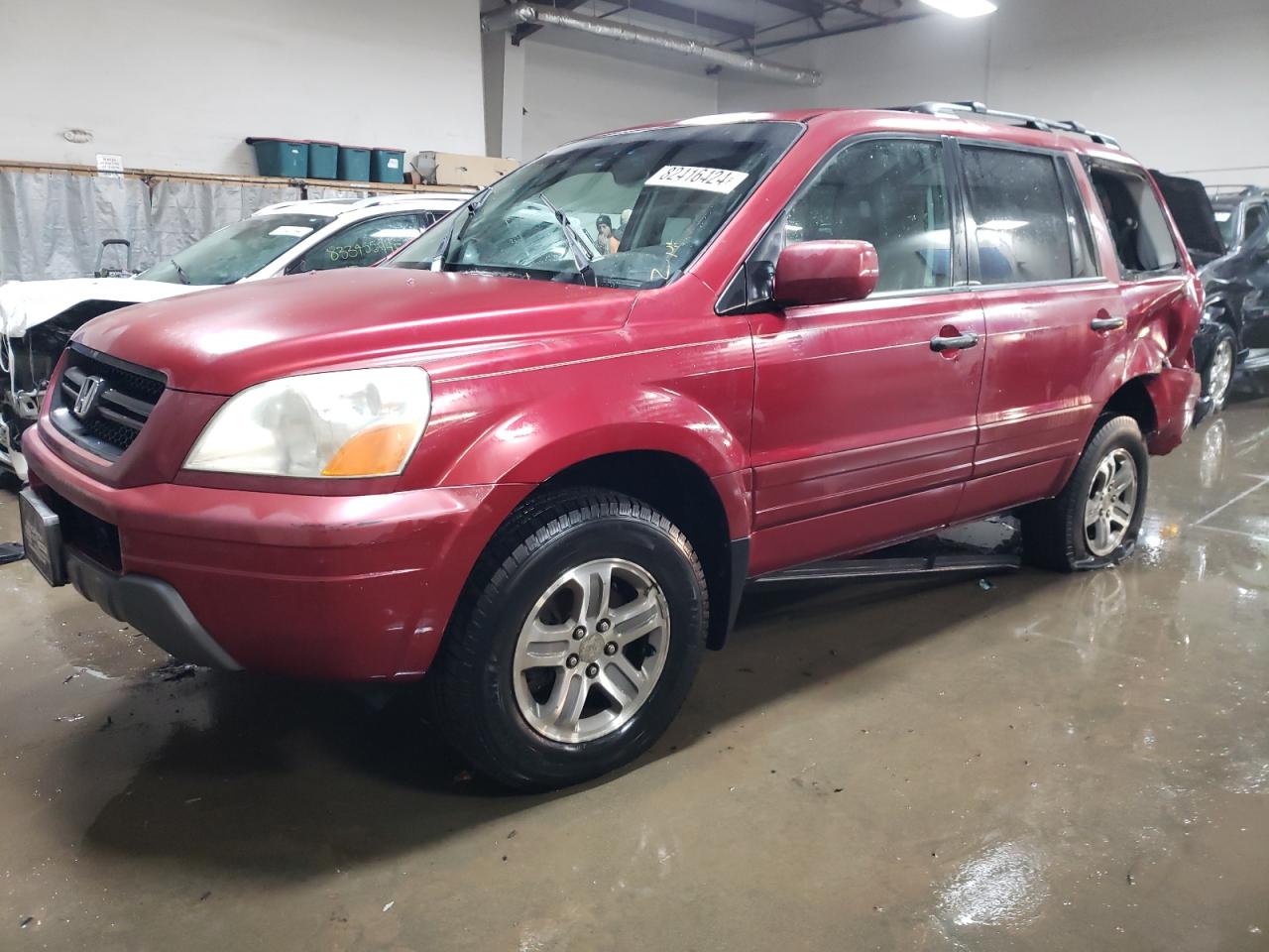 2003 Honda Pilot Exl de vânzare în Elgin, IL - Rear End