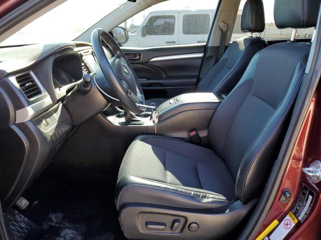  TOYOTA HIGHLANDER 2017 Бургунди