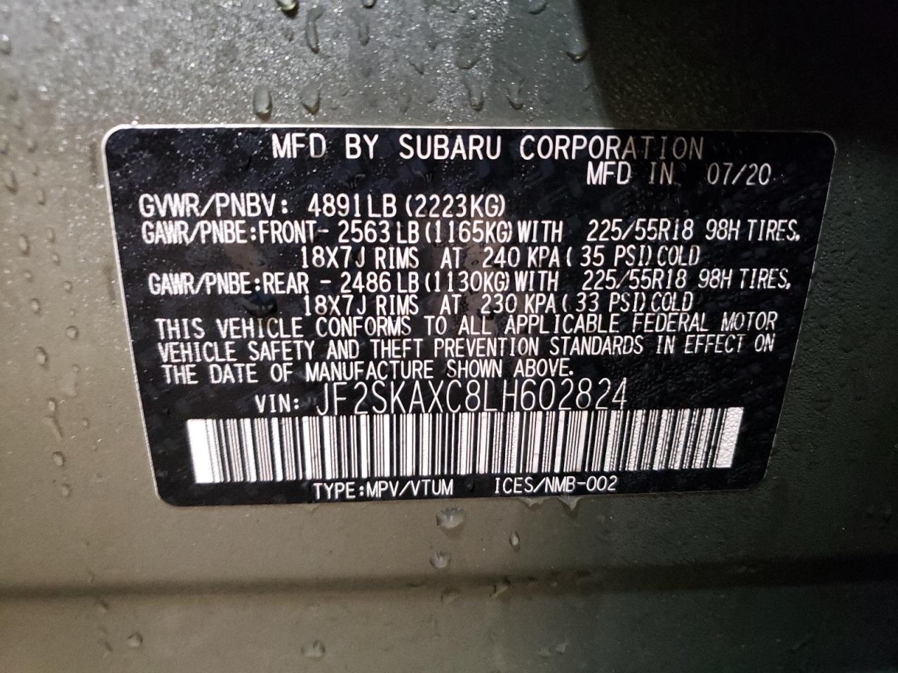 2020 Subaru Forester - Image 14